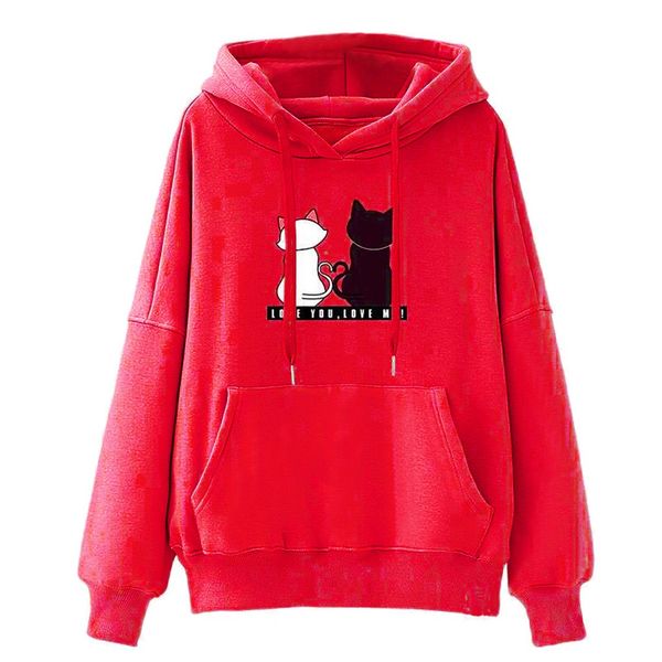 women hoodies casual sweatshirt winter ladies baggy cat jumper harajuku casual personality pullover #yj, Black
women hoodies casual sweatshirt winter ladies baggy cat jumper harajuku casual personality pullover #yj, Black