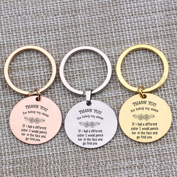 thank you for being my sister key chain bff sister friendship jewelry women girls gift fashion key pendant charm 1 pcs, Silver
thank you for being my sister key chain bff sister friendship jewelry women girls gift fashion key pendant charm 1 pcs, Silver