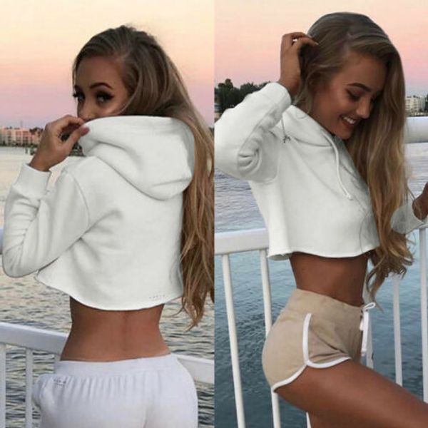 new spring autumn cute casual women hoodie sweatshirt jumper white crop coat sports pullover s-xl, Black
new spring autumn cute casual women hoodie sweatshirt jumper white crop coat sports pullover s-xl, Black