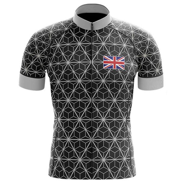 2020 uk 100% polyester cycling jersey summer mountain bicycle clothing maillot racing bike clothes cycling clothing, Black;red