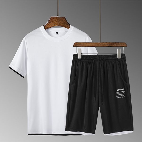 men's casual hip-hop casual t-shirt + shorts two-piece set loose man fitness quick-drying suits summer fashion tracksuit, Gray
men's casual hip-hop casual t-shirt + shorts two-piece set loose man fitness quick-drying suits summer fashion tracksuit, Gray