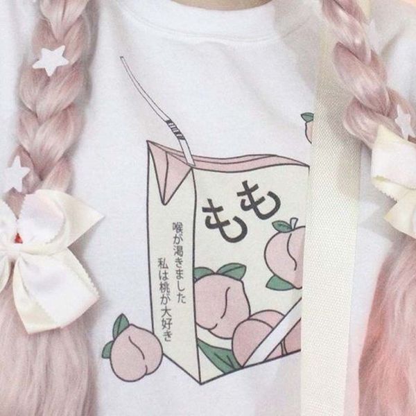 мультфильм персиковый сок japanses эстетическая grunge t-shirt женщины harajuku cute kawaii white summer casual tumblr outfit мода топы
мультфильм персиковый сок japanses эстетическая grunge t-shirt женщины harajuku cute kawaii white summer casual tumblr outfit мода топы