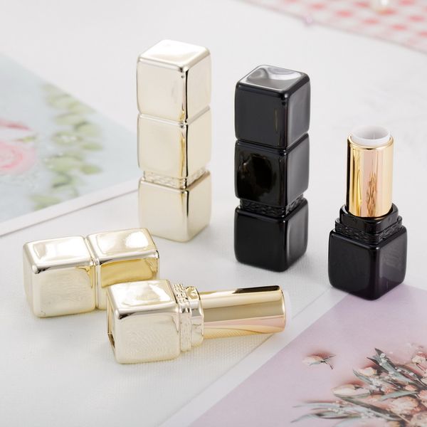 black gold color plastic lipstick tube square lip balm tube diy lips rouge cosmetic packaging container
black gold color plastic lipstick tube square lip balm tube diy lips rouge cosmetic packaging container