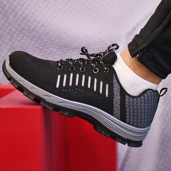 steel round toe men's/women's work safety shoes,fashion wear-resistant non-slip hiking shoes,comfortable breathable casual shoes, Black
steel round toe men's/women's work safety shoes,fashion wear-resistant non-slip hiking shoes,comfortable breathable casual shoes, Black