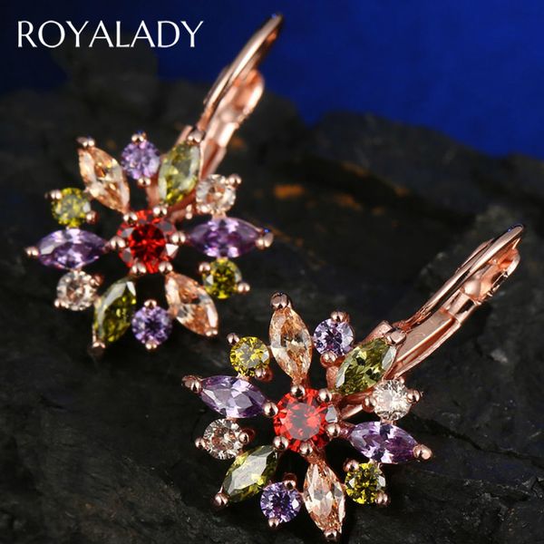 colorful crystal flower shape stud earrings for women rose gold rainbow cubic zirconia earrings fashion jewelry brincos, Golden;silver
colorful crystal flower shape stud earrings for women rose gold rainbow cubic zirconia earrings fashion jewelry brincos, Golden;silver