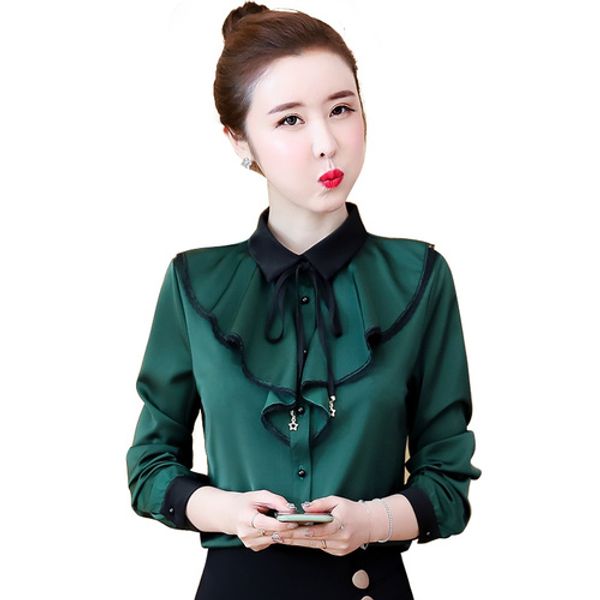 luxury runway elegant ruffle silk shirts women fashion long sleeve lapel neck ladies button shirt blouses casual office designer shirts, White
luxury runway elegant ruffle silk shirts women fashion long sleeve lapel neck ladies button shirt blouses casual office designer shirts, White