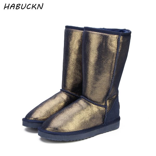 genuine leather snow boots for women waterproof high winter boots warm women long us 3-13, Black
genuine leather snow boots for women waterproof high winter boots warm women long us 3-13, Black