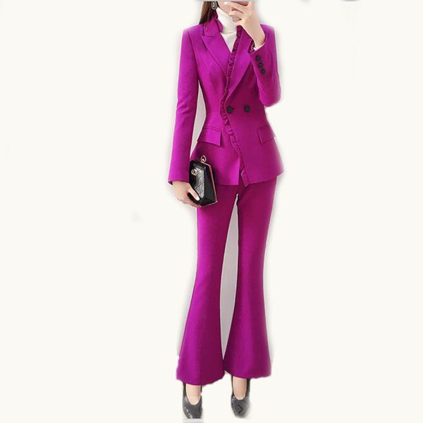 spring and autumn new wood ear side small suit suit women's leisure office fashion temperament micro-la pant two-piece, White;black
spring and autumn new wood ear side small suit suit women's leisure office fashion temperament micro-la pant two-piece, White;black