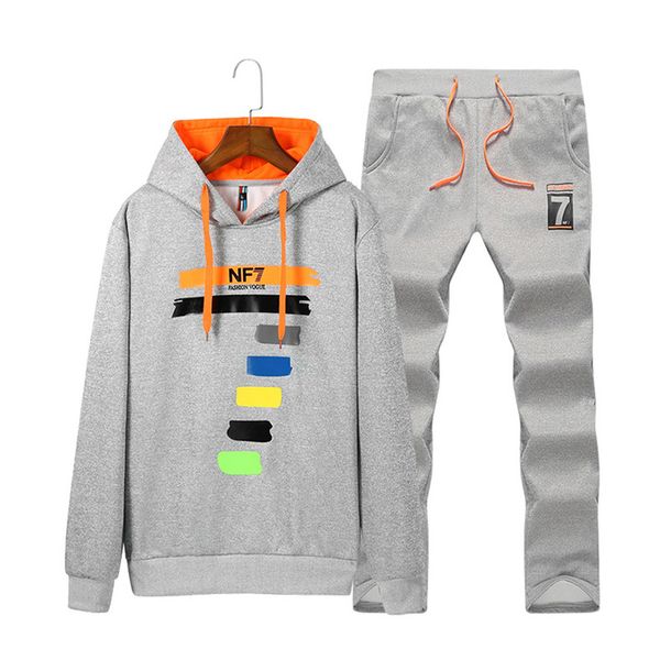 brand male hip hop long sleeve hooded sweatshirt sweatpaants mens hoodie pants sweat coat casual sportswear set 2pecs 7 print, Gray
brand male hip hop long sleeve hooded sweatshirt sweatpaants mens hoodie pants sweat coat casual sportswear set 2pecs 7 print, Gray