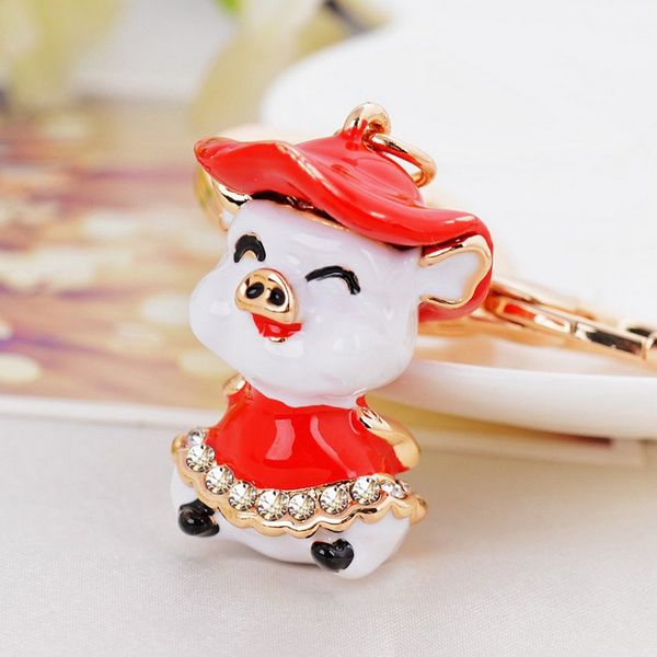 lovely pig keychain jewelry charming keychain llavero handbag pendant lightweight bag keys accessories new year's gifts, Silver
lovely pig keychain jewelry charming keychain llavero handbag pendant lightweight bag keys accessories new year's gifts, Silver