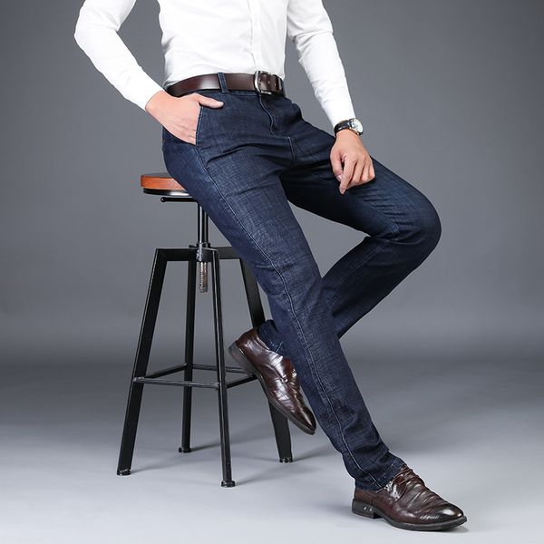 2020 autumn winter new style straight elastic modal casual pants male brand trousers classic style business blue jeans men
2020 autumn winter new style straight elastic modal casual pants male brand trousers classic style business blue jeans men