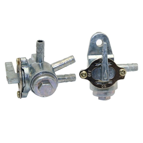 2pcs solid 3 way petcock fuel tank shut off valve for street racing motorcyles atv, 1/4 inch (6mm
2pcs solid 3 way petcock fuel tank shut off valve for street racing motorcyles atv, 1/4 inch (6mm