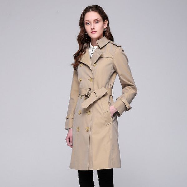 spring auttumn leisure fashion women trech coat female high qulaty cotton coat ladies loose slim windbreaker female solid, Tan;black
spring auttumn leisure fashion women trech coat female high qulaty cotton coat ladies loose slim windbreaker female solid, Tan;black