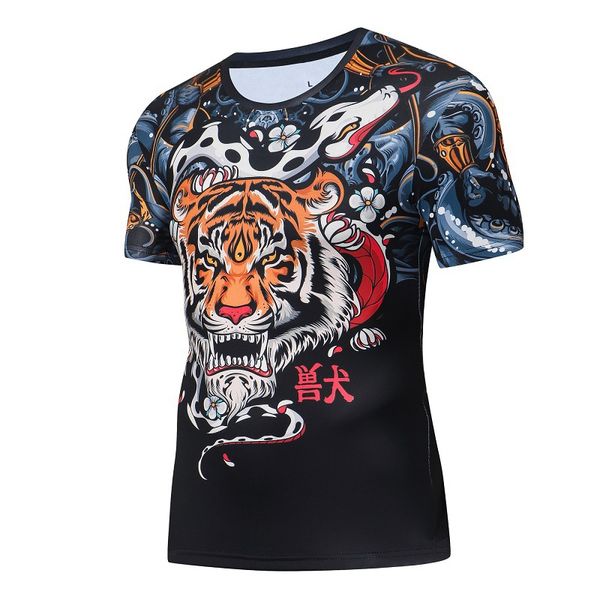 boxing fighting running fitness training exercise tights men's short-sleeved elastic camiseta deportiva hombre sport shirt men, Black;blue
boxing fighting running fitness training exercise tights men's short-sleeved elastic camiseta deportiva hombre sport shirt men, Black;blue
