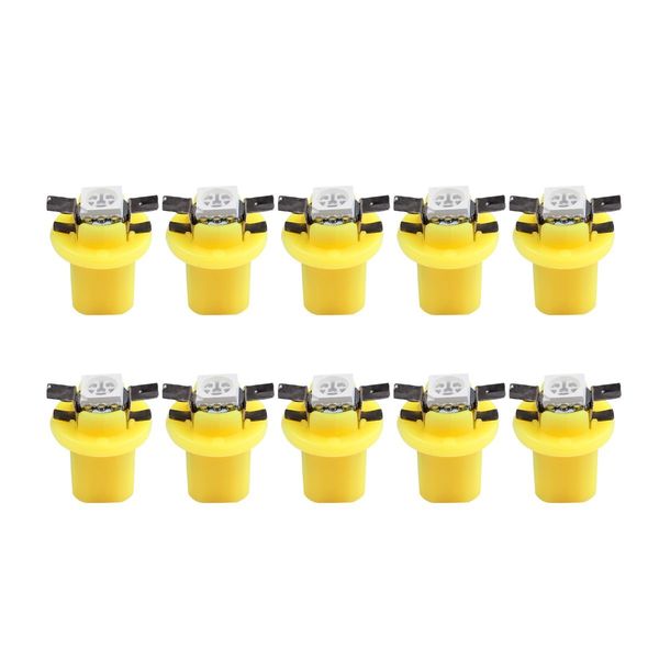 50pcs b8.5d 509t b8.5 led yellow t5 1smd lamp car gauge dashboard panel cluster dash bulb dashboard instrument light replacement bulbs lot
50pcs b8.5d 509t b8.5 led yellow t5 1smd lamp car gauge dashboard panel cluster dash bulb dashboard instrument light replacement bulbs lot