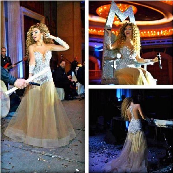 2019 luxury beyonce dresses see though illusion long sleeve prom dresses mermaid pearls champagne tull arabic formal evening gowns, Black
2019 luxury beyonce dresses see though illusion long sleeve prom dresses mermaid pearls champagne tull arabic formal evening gowns, Black
