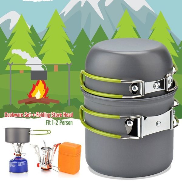 ultralight camping cookware stove head set outdoor tableware set hiking picnic camping folding tableware pot pan with gifts
ultralight camping cookware stove head set outdoor tableware set hiking picnic camping folding tableware pot pan with gifts