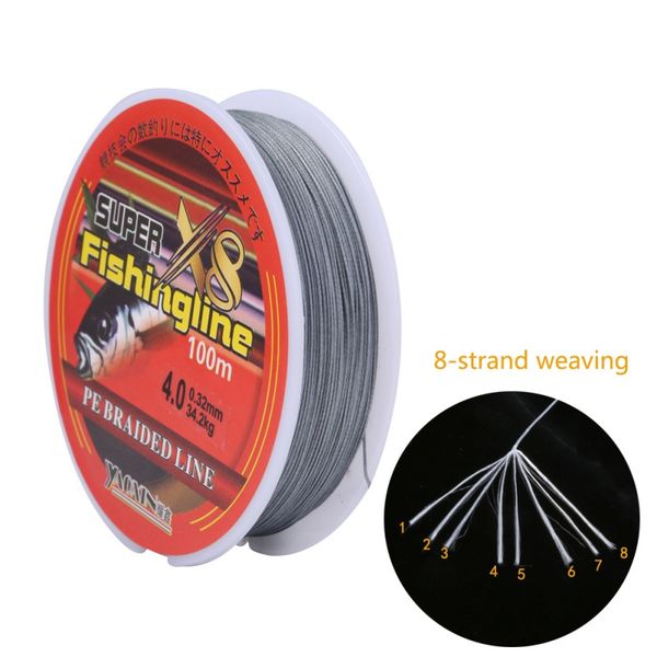 8 strands fishing lines braided fishing line 100m super strong tech multifilament braid pe line for saltwater freshwater
8 strands fishing lines braided fishing line 100m super strong tech multifilament braid pe line for saltwater freshwater