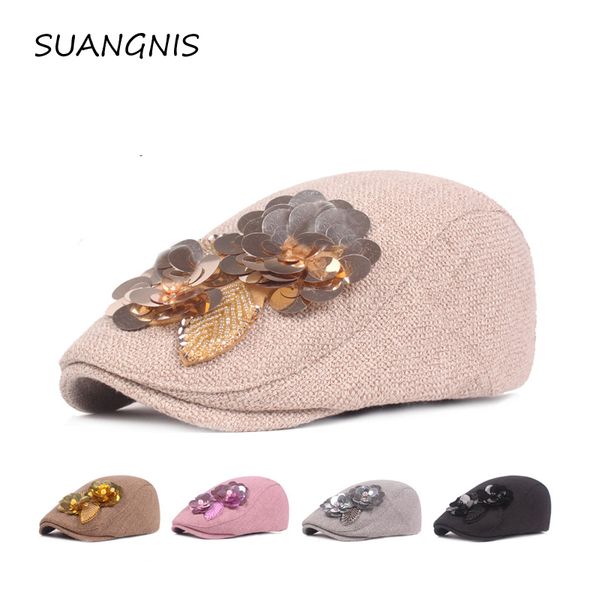 new autumn winter flower wool berets caps for women fashion peaked caps warm women beret hats casquette cap flat hat, Blue;gray
new autumn winter flower wool berets caps for women fashion peaked caps warm women beret hats casquette cap flat hat, Blue;gray