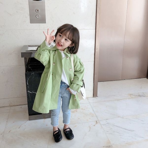spring new 3-8-year-old children's coat children's version of the baby girl in the long double-breasted trench coat, Blue;gray
spring new 3-8-year-old children's coat children's version of the baby girl in the long double-breasted trench coat, Blue;gray