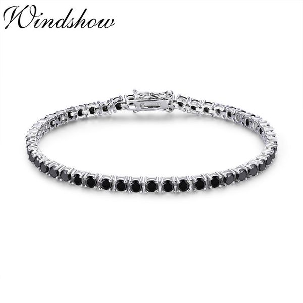 3mm 925 sterling silver cluster round black cz stone tennis bracelets pulseras pulseira bracelete women jewelry girl friend gift, Golden;silver
3mm 925 sterling silver cluster round black cz stone tennis bracelets pulseras pulseira bracelete women jewelry girl friend gift, Golden;silver