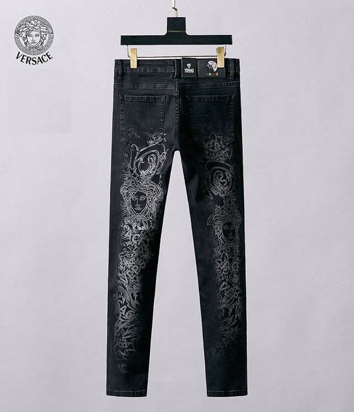 medusa mens designer jeans luxury embroidered jeans wild casual pants high end hip hop jeans motorcycle denim trousers, Blue
medusa mens designer jeans luxury embroidered jeans wild casual pants high end hip hop jeans motorcycle denim trousers, Blue