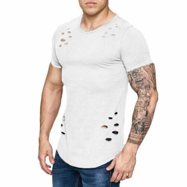 stock ripped hem t-shirt men casual short sleeve slim fit muscle o neck solid t shirt tee summer cotton soft tshirt, White;black
stock ripped hem t-shirt men casual short sleeve slim fit muscle o neck solid t shirt tee summer cotton soft tshirt, White;black