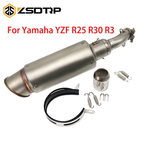 zsdtrp stainless steel exhaust muffler middle link pipe with sc project exhaust for yzf r25 r30 r3 moto
zsdtrp stainless steel exhaust muffler middle link pipe with sc project exhaust for yzf r25 r30 r3 moto