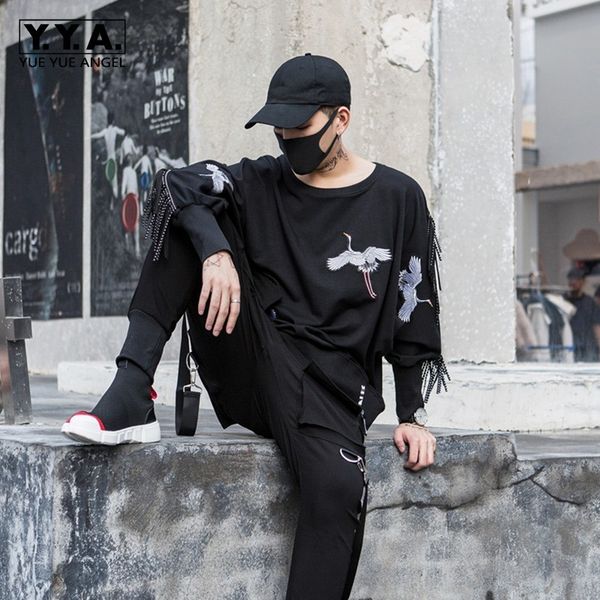 new autumn winter mens fashion cotton embroidery tassel sweatshirt casual loose fit long sleeve pullover male, Black
new autumn winter mens fashion cotton embroidery tassel sweatshirt casual loose fit long sleeve pullover male, Black