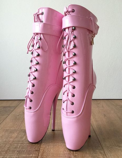 fashion ankle boots women lace up ballet stilettos heels 18cm women high heels pink shoes woman locking ankle ballet shoes, Black
fashion ankle boots women lace up ballet stilettos heels 18cm women high heels pink shoes woman locking ankle ballet shoes, Black