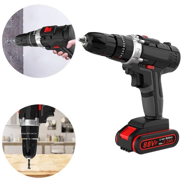 88vf/12v lithium ion cordless drill power drill set us eu plug 3/8 inches keyless chuck variable speed 16 bits 22 driver bits
88vf/12v lithium ion cordless drill power drill set us eu plug 3/8 inches keyless chuck variable speed 16 bits 22 driver bits