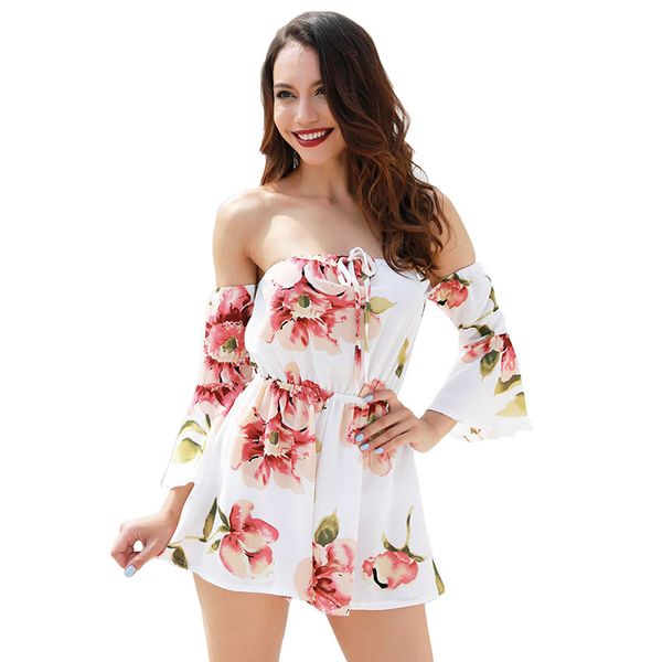 fashion floral print women jumpsuit 2019 summer beach off shoulder body suit casual loose playsuit plus size jumpsuits, Black;white
fashion floral print women jumpsuit 2019 summer beach off shoulder body suit casual loose playsuit plus size jumpsuits, Black;white