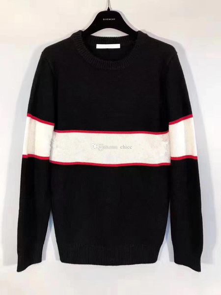 18ss band heavy sweater winter europe paris star black fashion men's o-neck sweaters pulls cardigans sweatshirt women hoodies jumpers, White;black
18ss band heavy sweater winter europe paris star black fashion men's o-neck sweaters pulls cardigans sweatshirt women hoodies jumpers, White;black