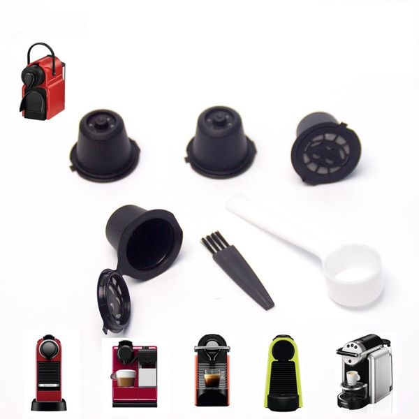 dishykooker 4pcs/set refillable reusable filter coffee capsules pods for nespresso machines with spoon&brush other dinnerware
dishykooker 4pcs/set refillable reusable filter coffee capsules pods for nespresso machines with spoon&brush other dinnerware