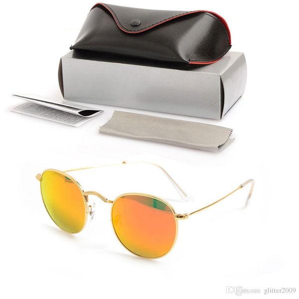 new mens round sun glasses brand designer eyewear glass lens for women sunglasses mirror uv protection glasses metal with original cases box, White;black
new mens round sun glasses brand designer eyewear glass lens for women sunglasses mirror uv protection glasses metal with original cases box, White;black