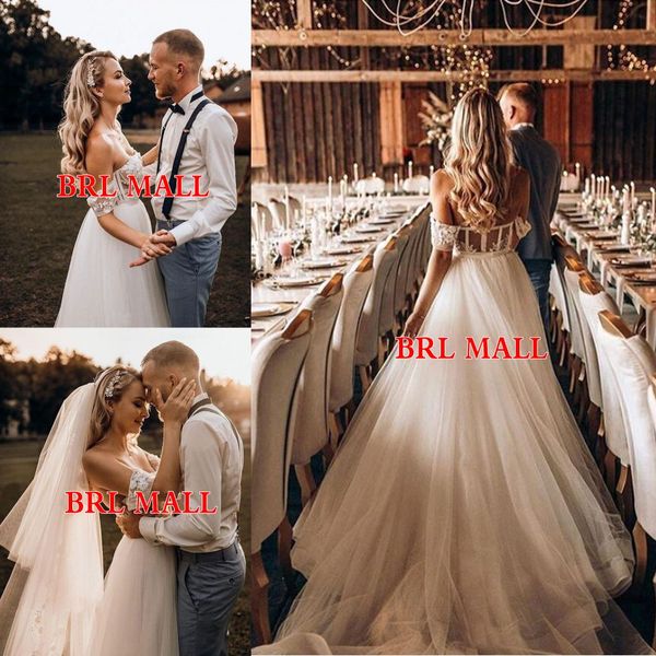 bohemian 2020 pearls appliqued tulle wedding dresses off the shoulder boho beach wedding gowns zipper back bridal dresses robes de mariée, White
bohemian 2020 pearls appliqued tulle wedding dresses off the shoulder boho beach wedding gowns zipper back bridal dresses robes de mariée, White