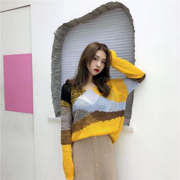 chic vintage women full sleeve sweaters winter ladies solid color o-neck loose sweaters female jumpers, White;black
chic vintage women full sleeve sweaters winter ladies solid color o-neck loose sweaters female jumpers, White;black
