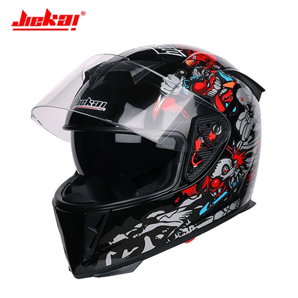jiekai motobiker helmet men motorcycle helmet full face helmets anti-fog motocross chopper racing filp up modular riding casco
jiekai motobiker helmet men motorcycle helmet full face helmets anti-fog motocross chopper racing filp up modular riding casco