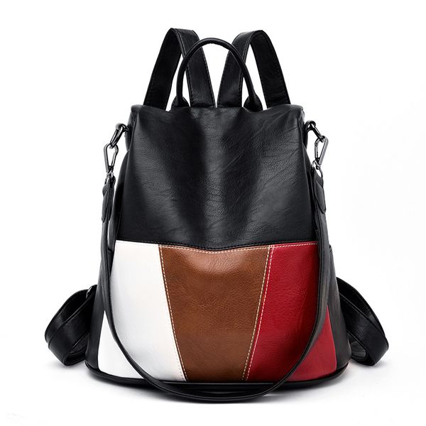2020 new women's backpack pu leather bag multi function women's backpack korean fashion splicing and color matching design
2020 new women's backpack pu leather bag multi function women's backpack korean fashion splicing and color matching design