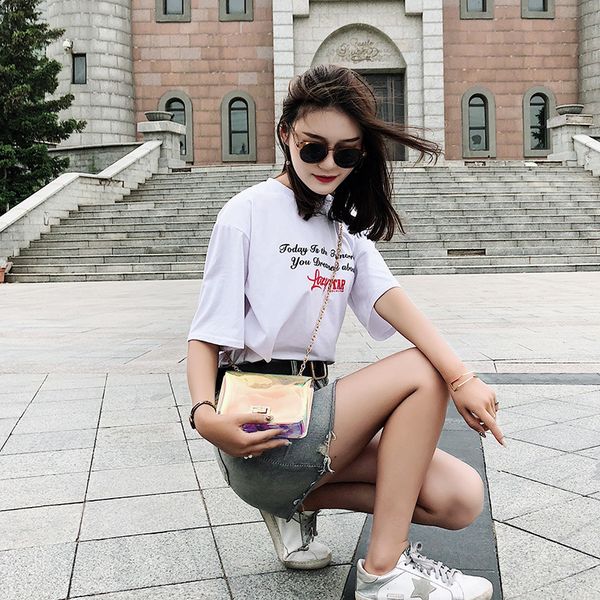 2020 new korean version of the shoulder bag women's casual fashion transparent small square bag laser chain lady
2020 new korean version of the shoulder bag women's casual fashion transparent small square bag laser chain lady