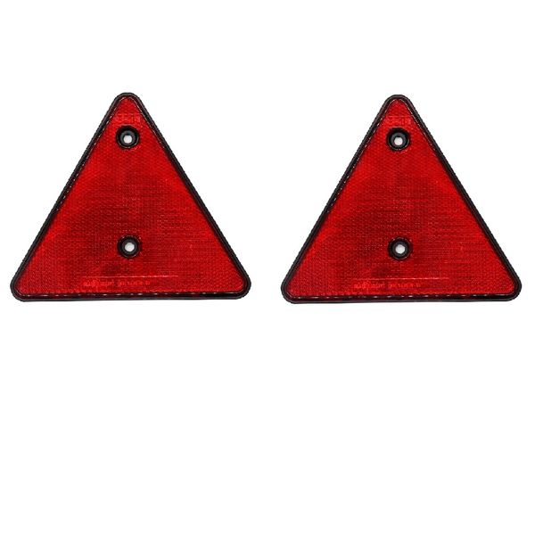 2pcs triangle screw mount reflector reflective decals for motorcycles motor atv bikes car truck trailer - red
2pcs triangle screw mount reflector reflective decals for motorcycles motor atv bikes car truck trailer - red