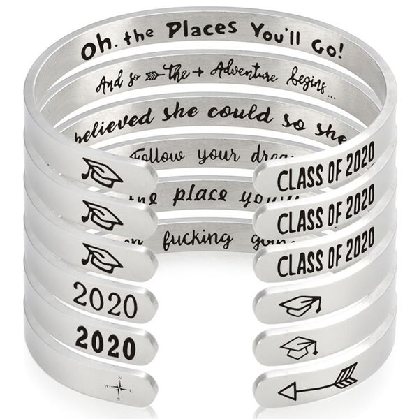 2020 graduation season motivational bracelets birthday graduation gift for daughter student bracelet bangle, Black
2020 graduation season motivational bracelets birthday graduation gift for daughter student bracelet bangle, Black