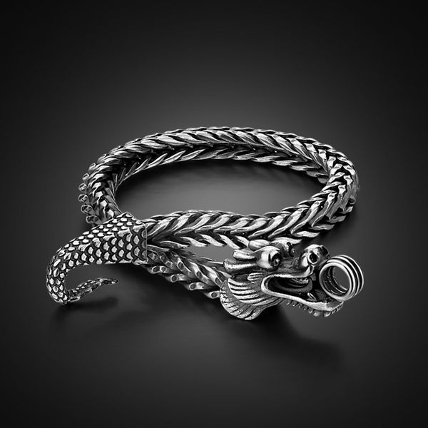 men shitai silver bracelet korean male models 925 sterling silver bracelet coarse vintage thai silver dragon bracelet jewelry, Golden;silver
men shitai silver bracelet korean male models 925 sterling silver bracelet coarse vintage thai silver dragon bracelet jewelry, Golden;silver