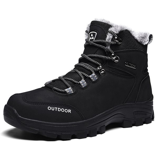 upuper 2019 genuine leather boots men shoes high-non-slip winter boots men warm snow with fur man footwear sneaker, Black
upuper 2019 genuine leather boots men shoes high-non-slip winter boots men warm snow with fur man footwear sneaker, Black