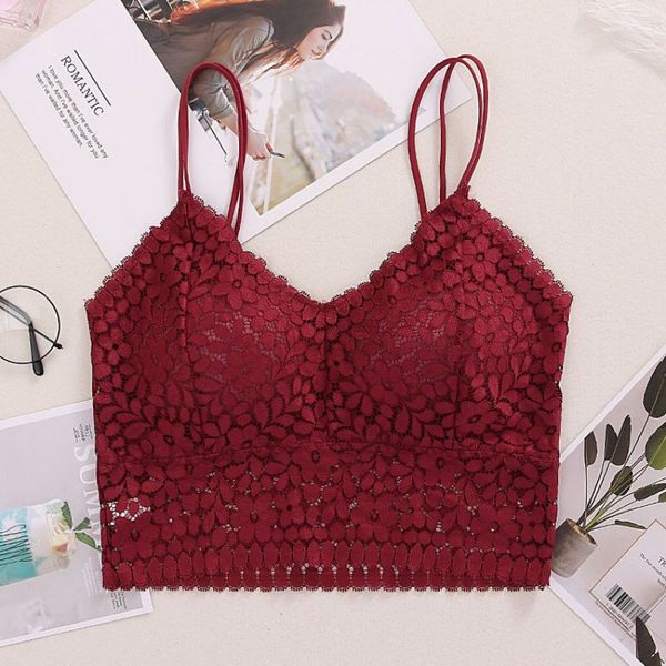 lace floral padded crochet vest wireless bralette seamless deep v-neck lace women tank, Black;white
lace floral padded crochet vest wireless bralette seamless deep v-neck lace women tank, Black;white
