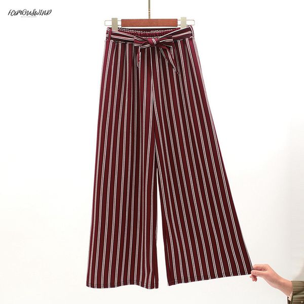 summer 2019 bohemian style striped wide leg bow ties decorate ankle length trousers pants women loose casual female pants, Black;white
summer 2019 bohemian style striped wide leg bow ties decorate ankle length trousers pants women loose casual female pants, Black;white