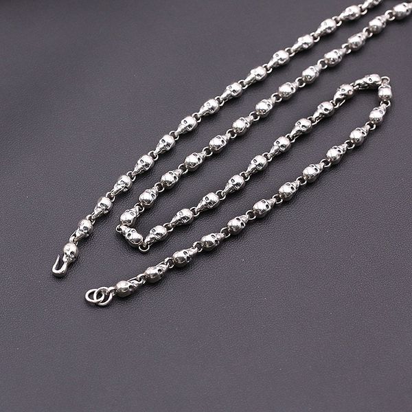 personalized 925 sterling silver jewelry american hand-made designer antique silver thick skull chain necklaces unique gift for men
personalized 925 sterling silver jewelry american hand-made designer antique silver thick skull chain necklaces unique gift for men