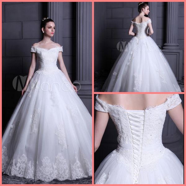 2019 vestido de festa white lace appliques ball gown wedding dress off the shoulder short sleeve v neck formal wedding gowns
2019 vestido de festa white lace appliques ball gown wedding dress off the shoulder short sleeve v neck formal wedding gowns