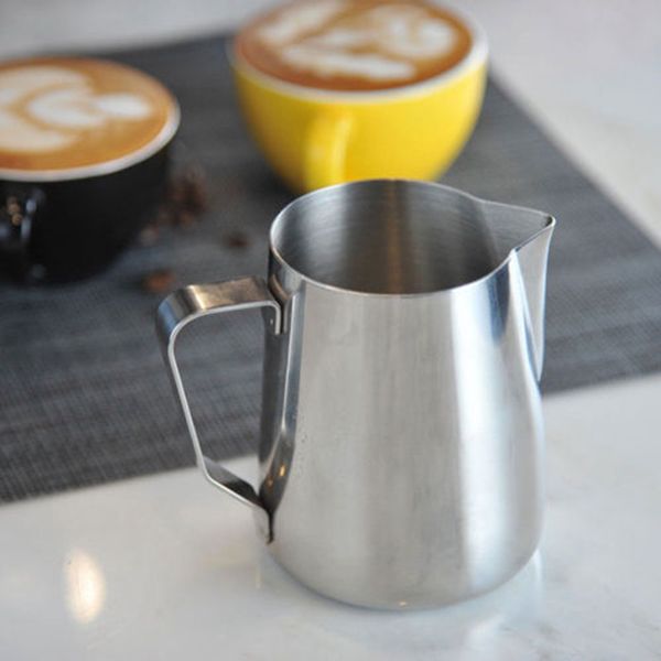 us 150-600ml stainless steel coffee pitcher mug frothing milk latte jug foam cup latte pitcher barista craft jug
us 150-600ml stainless steel coffee pitcher mug frothing milk latte jug foam cup latte pitcher barista craft jug