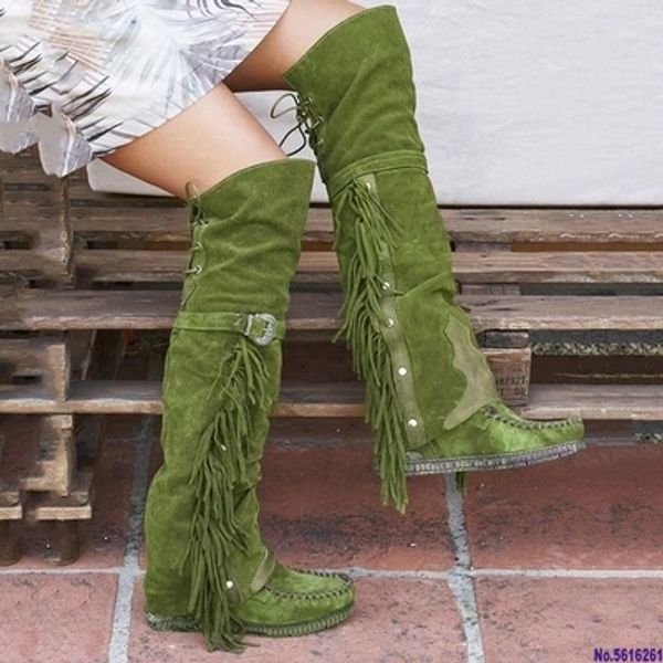 vogue fashion bohemian boho heel boot ethnic women tassel fringe faux suede leather hight boots woman girl flat long booties, Black
vogue fashion bohemian boho heel boot ethnic women tassel fringe faux suede leather hight boots woman girl flat long booties, Black